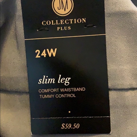JM Collection slim leg pants - Picture 3 of 3